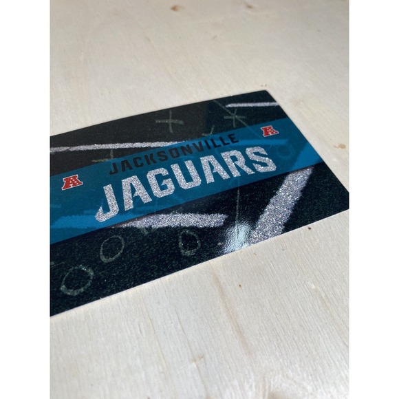 Jacksonville Jaguars Bumper Sticker‎ Football NFL Brand Glitter Design Licensed - Picture 3 of 5
